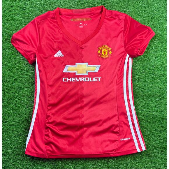 Adidas Manchester United Rooney #10 Newton Heath Jersey Red L ClimaCool Soccer - Picture 1 of 9